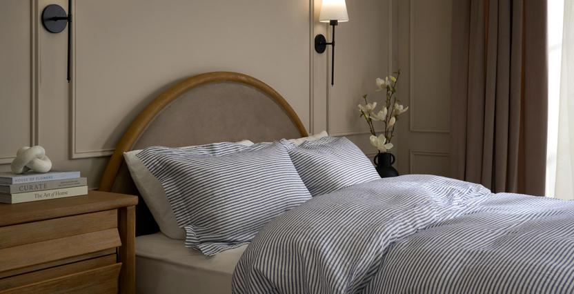 Amelie Stripe Oxford Edge Pillowcase Pair